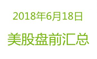 美股2018年6月18日盘前分析