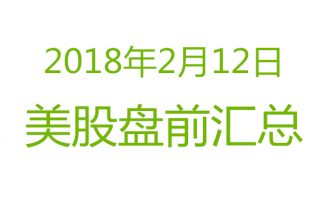 美股2018年2月12日盘前分析