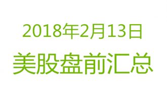 美股2018年2月13日盘前分析