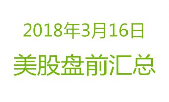 美股2018年3月16日盘前分析