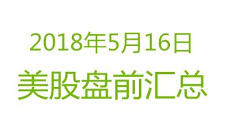 美股2018年5月16日盘前分析