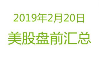 美股2019年2月20日盘前分析