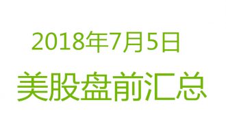 美股2017年7月5日盘前分析