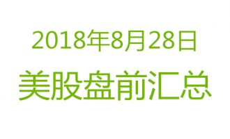 美股2018年8月28日盘前分析