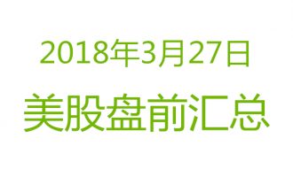 美股2018年3月27日盘前分析