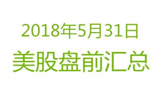 美股2018年5月31日盘前分析