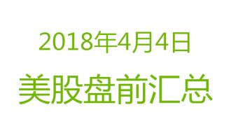 美股2018年4月4日盘前分析