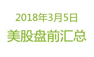 美股2018年3月5日盘前分析