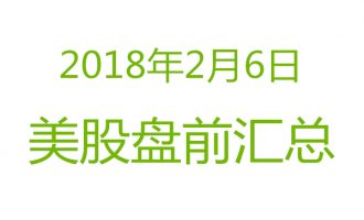 美股2018年2月6日盘前分析