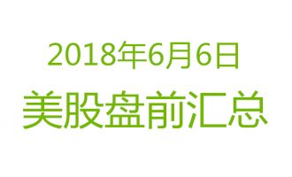 美股2018年6月6日盘前分析