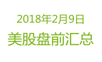 美股2018年2月9日盘前分析