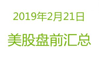 美股2019年2月21日盘前分析